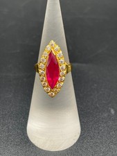 Ladies 22ct Yellow Gold Gemstone Ring (Pre-Owned)