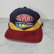 Vintage DuPont Automotive Racing Hat Jeff Gordon 24 Chase Authentics Signed