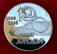 Alte Silbermedaille f&uuml;r Sammler,"CESKOSLOVENSKA" - 100 JAHRE AAS SKODA 1995 !!