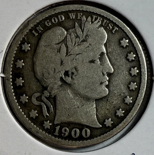 1900-P Barber Quarter - 90% Silver - Free Delivery - (31-26)