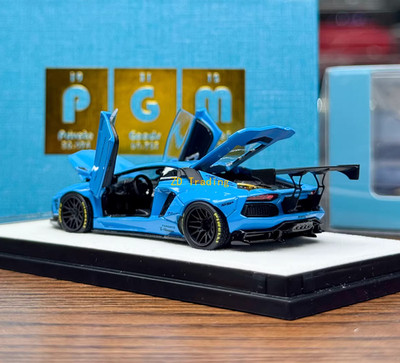 ZD PGM 1:64 Blue Aventador LP700-4 LB Standard Sports Model Diecast Metal Car BN