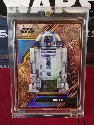 2025 Topps Star Wars Smugglers Outpost R2-D2 Purple Cortosis Metal /50