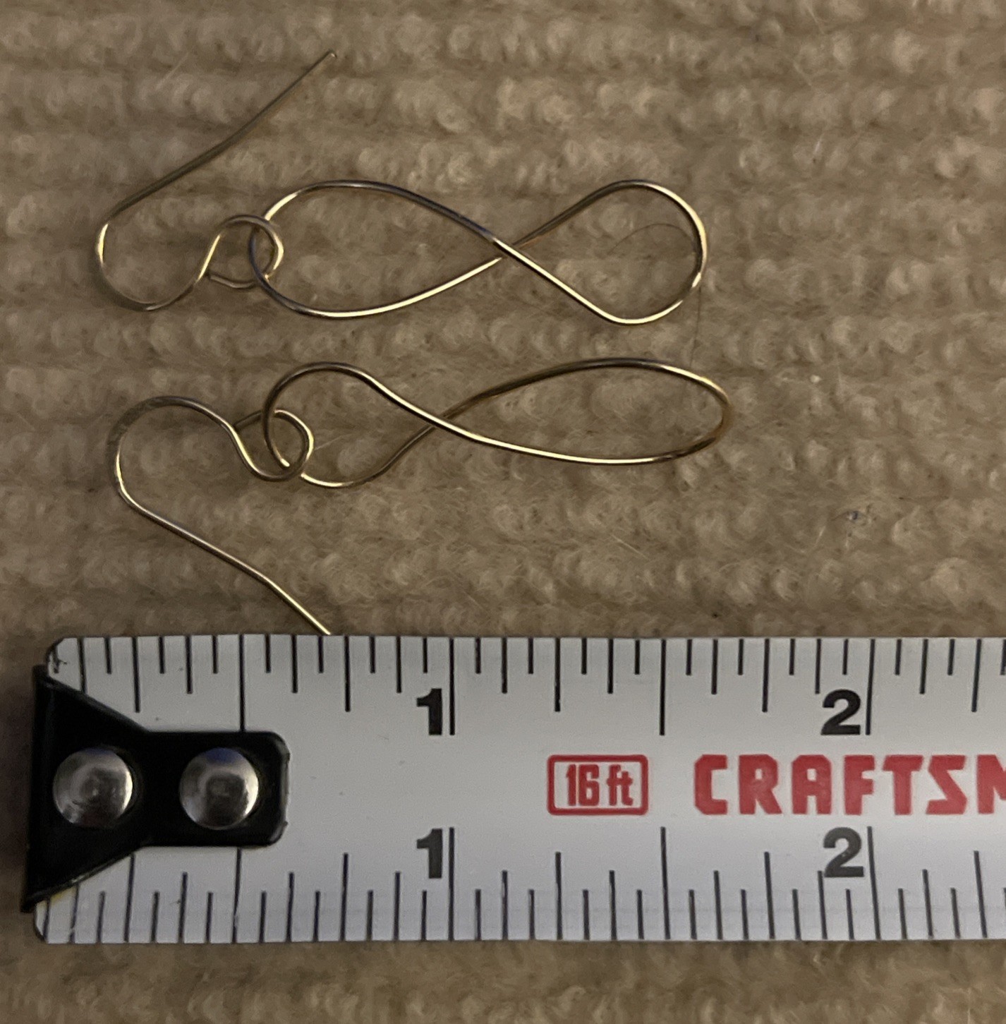 Infinity Dangles Gold Filled Delicate Wire Femini… - image 6