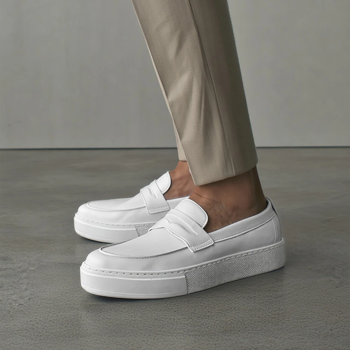 Loafer Suede White Casual Shoes for Men for sale | eBay