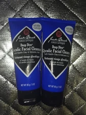 Jack Black Deep Dive Glycolic Facial Cleanser 3 oz New & Sealed! Lot Of 2