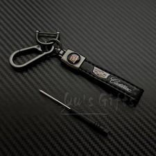 Cadillac Genuine Leather Keychain US Seller F...