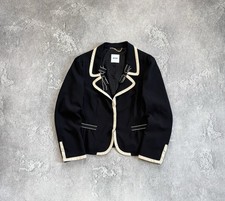 Moschino USA12/I46/F42 Black Blazer Luxury Jacket Italy
