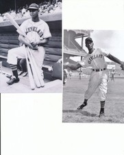 larry doby and satchel paige 3 4x6 photos cleveland indians