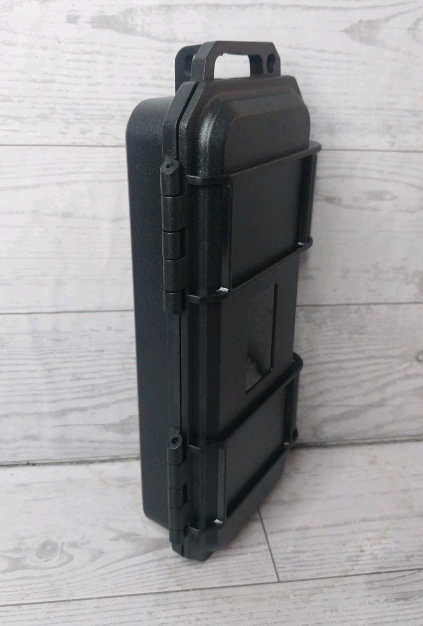 Pocket Knife Storage Case Foam Padded Hard Generic Black  6" X 2" 