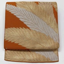 6591 Japanese Vintage Fukuro Obi Belt Kimono Fabric Silk Traditional