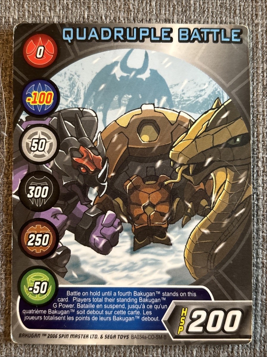 Bakugan HSP | Quadruple Battle Command Card ✨200 HSP | BA034a | eBay