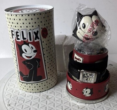 Vintage Felix the Cat Fossil Watch 1 of 5000 Made With Bobblehead NEW!