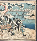 Antique KUNIYOSHI UTAGAWA 'Chushingura - 47 Ronin SAMURAI Kabuki Japan WOODBLOCK — photo 8