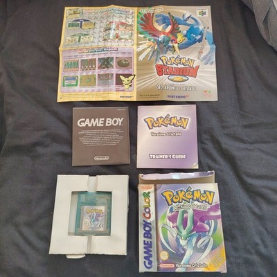 Pokemon Kristall Italienische Version Original CIB mit neuer Batterie