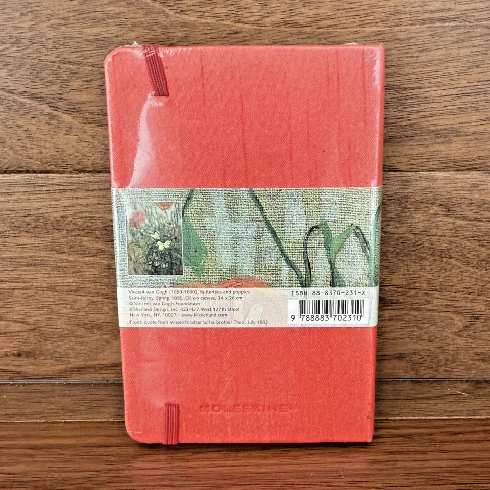 Moleskine Red Silk Shantung Ruled Notebook Van Gogh Museum BRAND NEW - Image 2 of 4