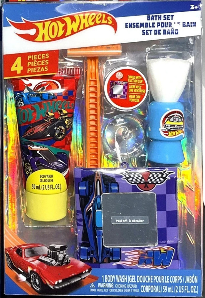 Hot Wheels My First Shaving Kit Pretend Play Razor Bath Set Kids Toy Ages 3+ New