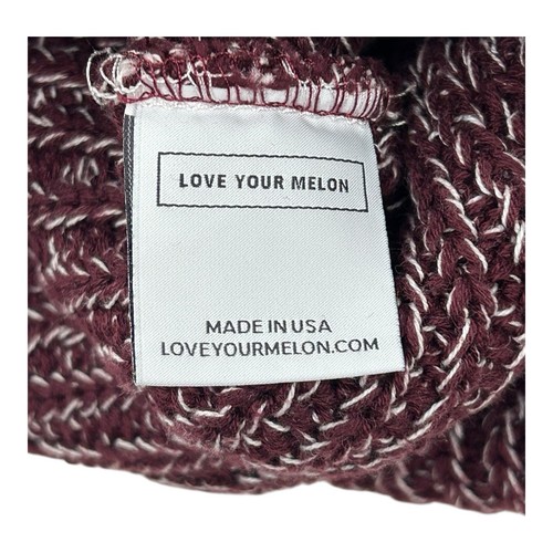 Love Your Melon Minnesota Golden Gophers Beanie unisex bordeaux e bianco nuovo senza etichette - Foto 6 di 8