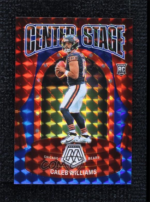2024 Panini Mosaic Center Stage Blue Mosaic Prizm 78/99 Caleb Williams #6 1d59