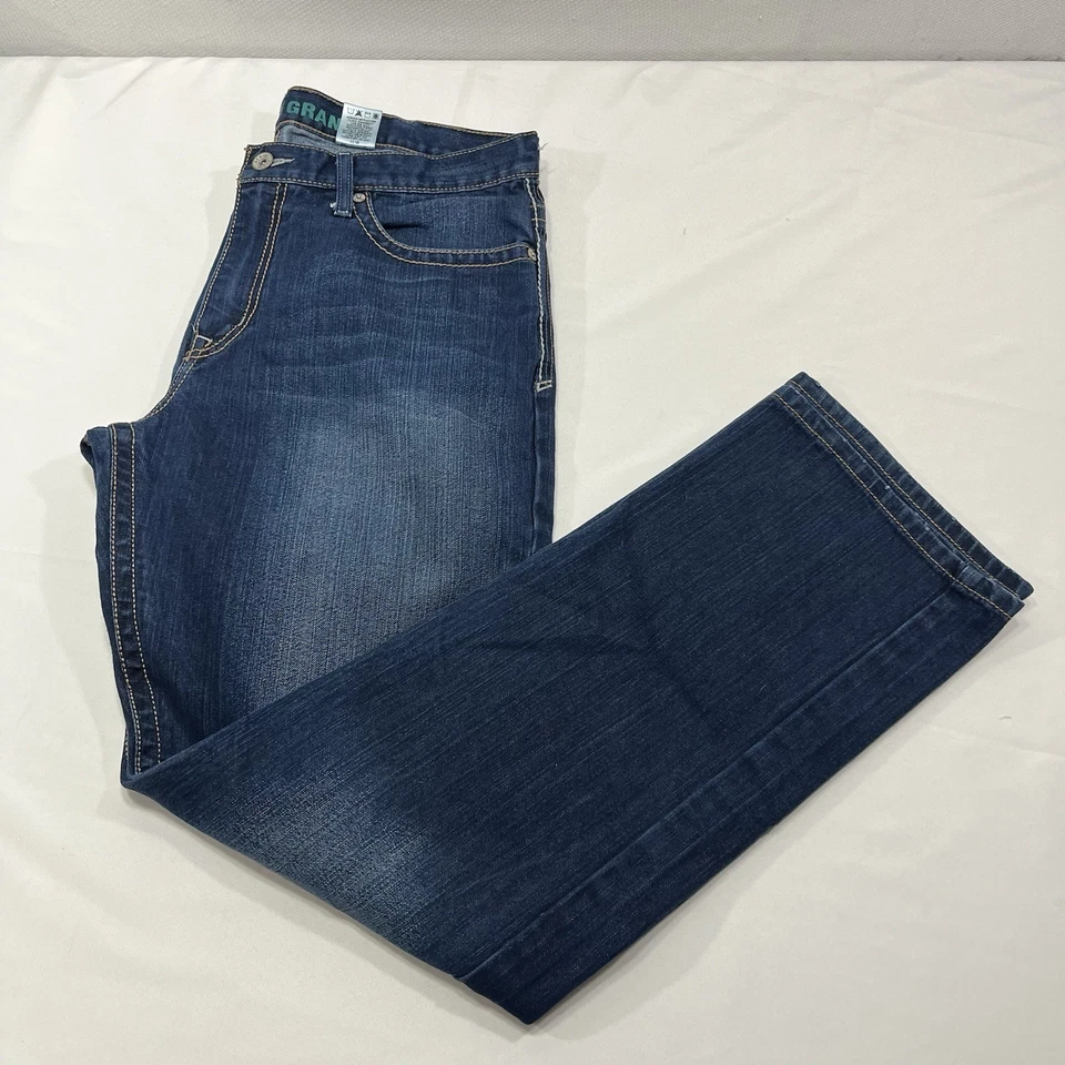 Pantalones de mezclilla Cinch Grant para hombre 36x34 azul calce relajado pierna recta vaquero occidental Foto 4 de 4