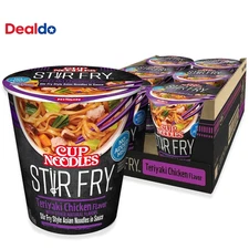 Cup Noodles Stir Fry Noodles in Sauce, Teriyaki Chicken, 3 Ounce (Pack of 6)