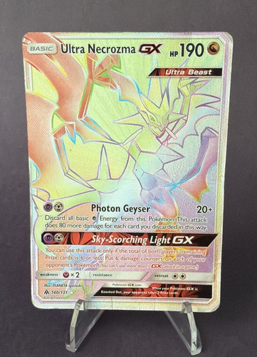 Ultra Necrozma GX 140/131 Sun & Moon Forbidden Light Secret Rare HP (see photos)