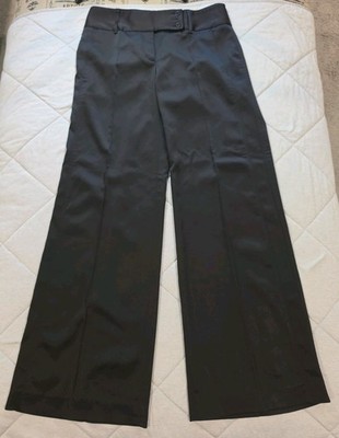 BCBGeneration Women's Wide-Leg Pants Size 8 Black High Rise