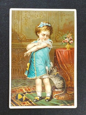 Victorian Trade Card Jayne's Tonic Vermifuge Dennis & Bro Glencoe Illinois 1880s