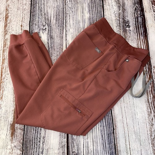 Fig’s High Waisted Zamora Jogger Scrub Pants Mauve Size S