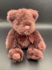 Russ Berrie Co Bears from the Past "TEDDY" 7" plush - Wine/Dark Berry color