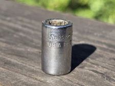 Snap-On 1/4" Drive 3/8" 6PT Shallow Chrome Socket TM12