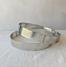 Set 2 Anelli per Torta Crostata Traforati in Acciaio Inox 9'D PAVONI ITALIA