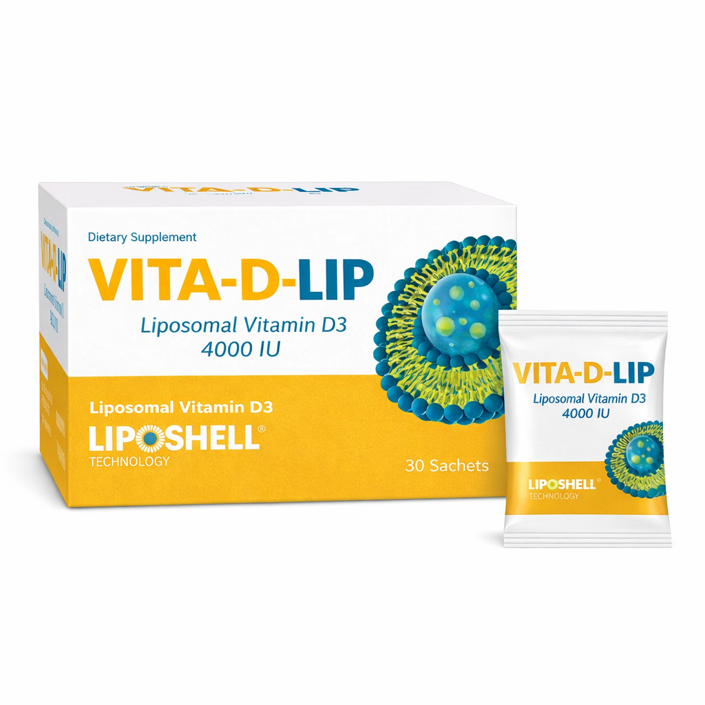 VITA-D-LIP Liposomal Vitamin D3 4000 IU | 30 Sachets | FREE P&P