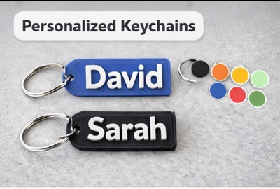 Personalized Name Keychain (Custom 3D Printed Keyring) Any Name