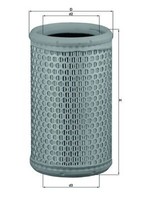 Luftfilter Knecht LX 646/1 Filtereinsatz FüR Nissan Twingo KC0 Renault Kangoo 1