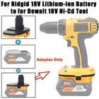 Battery Adapter Converter For Ridgid 18V Li-Ion Battery to for Dewalt Ni-Cd Tool — photo 4
