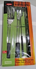 OXO Softworks Grilling Set Turner, Fork & Tong 3 Piece Set