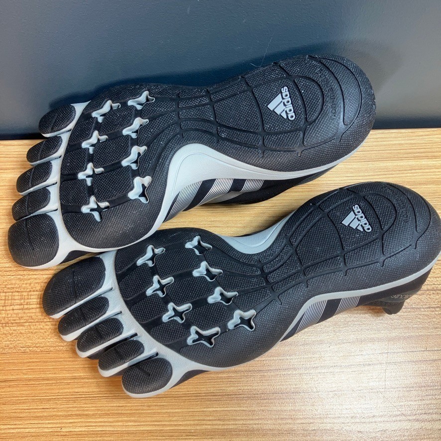 Adidas Adipure Trainer Mens 10 Black V20554 Five Finger Barefoot