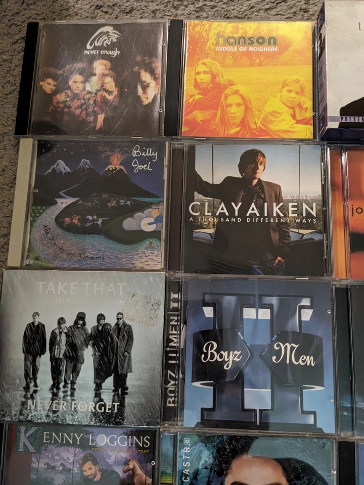 Lot Of 22 Male Pop Artists CDs Loggins Marley Usher Aiken Groban Joel CCR Hanson Foto 3 de 4
