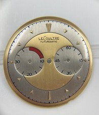 Original Vintage Jaeger Lecoultre Futurematic Caliber 497 Gold/Silver Dial