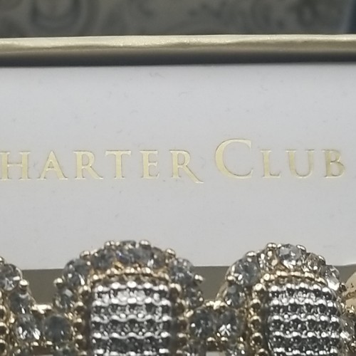 Charter Club Gold-Tone & Crystal Bracelet - NIB - JLY30 - Picture 8 of 9