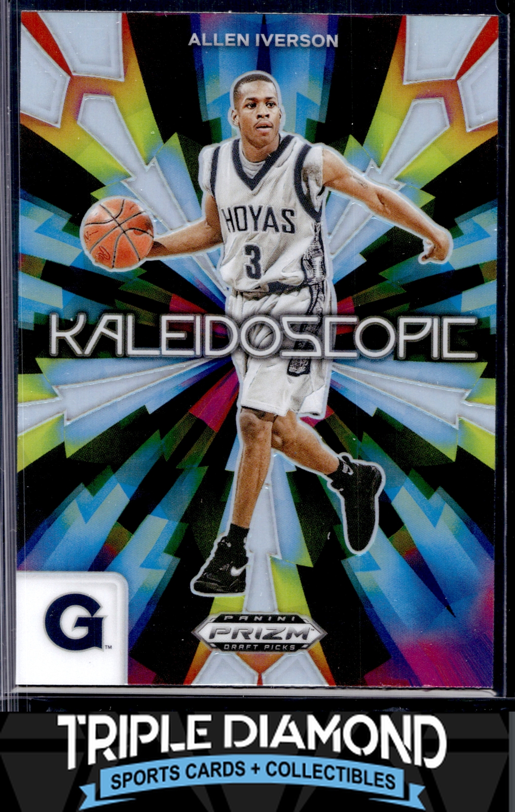 2024 Prizm Draft Picks Allen Iverson Kaleidoscopic Silver Prizm S996