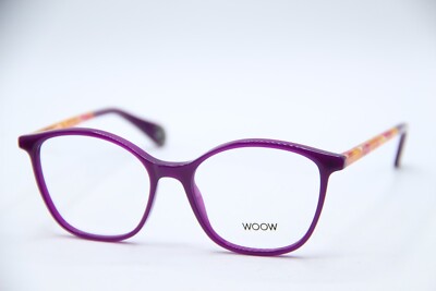 NEW WOOW GET READY 2 COL.0296 PURPLE ORANGE AUTHENTIC EYEGLASSES 50-16
