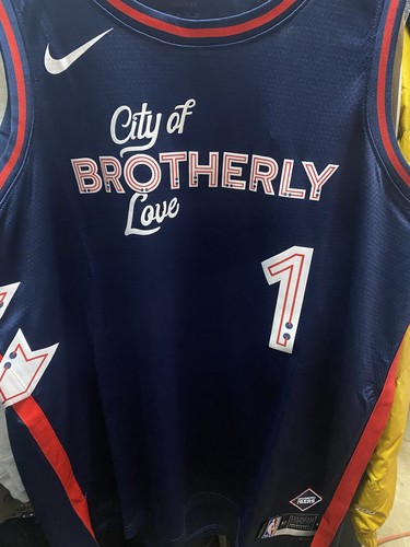 Nike Philadelphia 76ers Harden City Edition Jersey Mens XL Brotherly Love