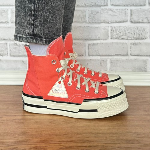 ❤️❤️❤️Converse Chuck 70 Plus High Top Size 8 Women's Shoes Orange A06432C New - Picture 9 of 12