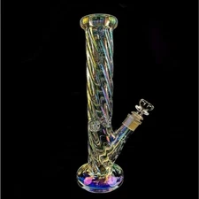 12 Inch Glass Bongs Percolator Water Pipe Filter 14mm Bowl Thick Bubbler Hookahs