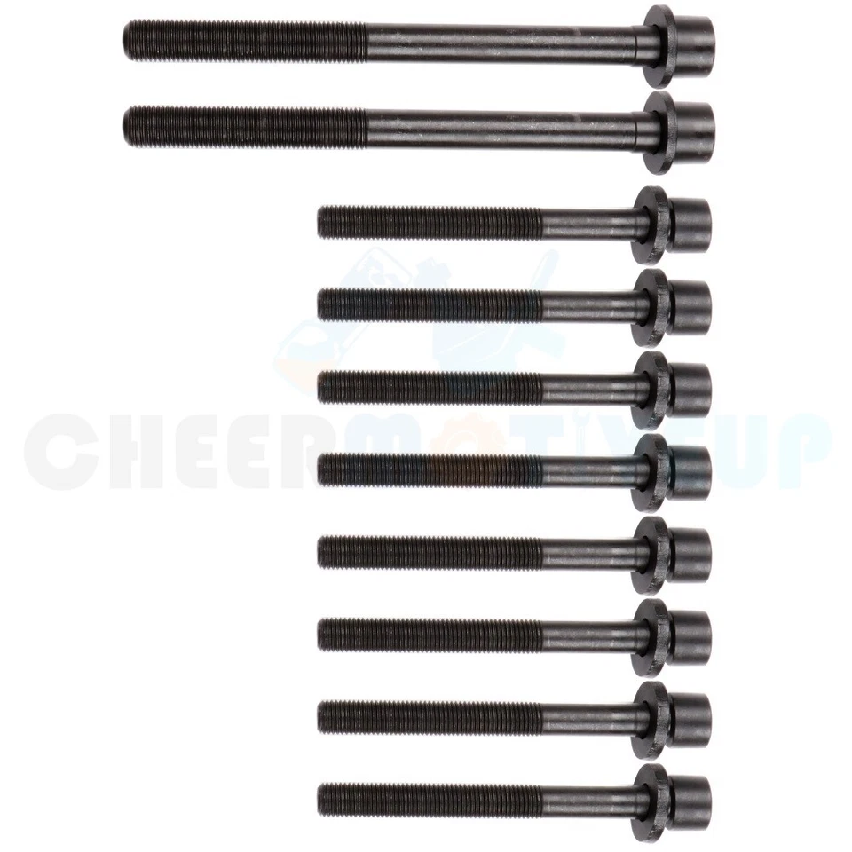 Juego de 10 pernos de cabeza para Hyundai Elantra Tucson Tiburon Kia Spectra5 Sportage Foto 2 de 4