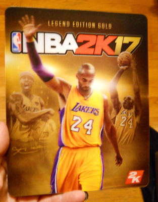 RARE NBA 2K17 Legend Edition Gold Kobe Bryant LA Lakers Tribute
