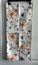 Table Runner Decorative Tablecloth Home Decor Cotton Floral / Cream Dble Sided