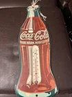🔥Coca-Cola Vintage Thermometer. Metal. Approx. 1950-1960s.