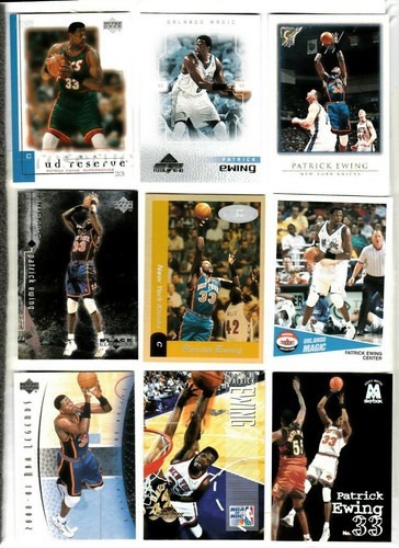(60+) 1990-01 Fleer, TSC, UD+ Minor Insets PATRICK EWING Lot Knicks Georgetown - Picture 5 of 9